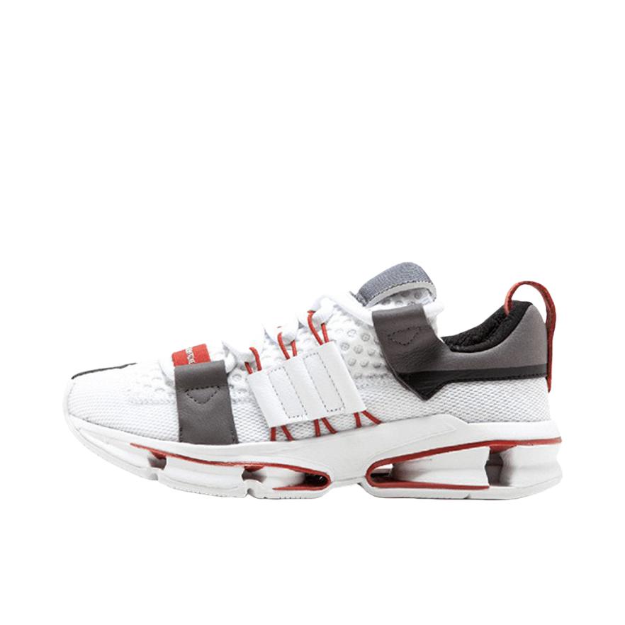 推荐商品：adidas Twinstrike ADV 潮流复古 防滑耐磨 舒适透气 轻便 合成革 织物 马拉松 运动休闲鞋 White/Grey/Red 白灰/红