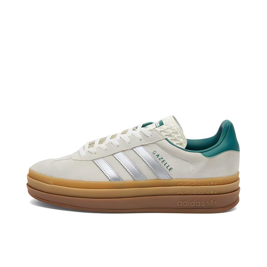 推荐商品：adidas Originals Gazelle Bold T头鞋 德训鞋 运动休闲鞋 经典厚底防滑耐磨贴合 女款/米白色