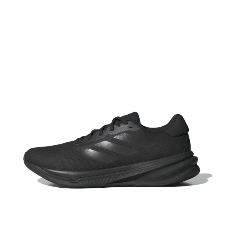 推荐商品：adidas Supernova Stride 跑鞋 回弹防滑耐磨舒适柔弹缓震网面织物慢跑 核心黑