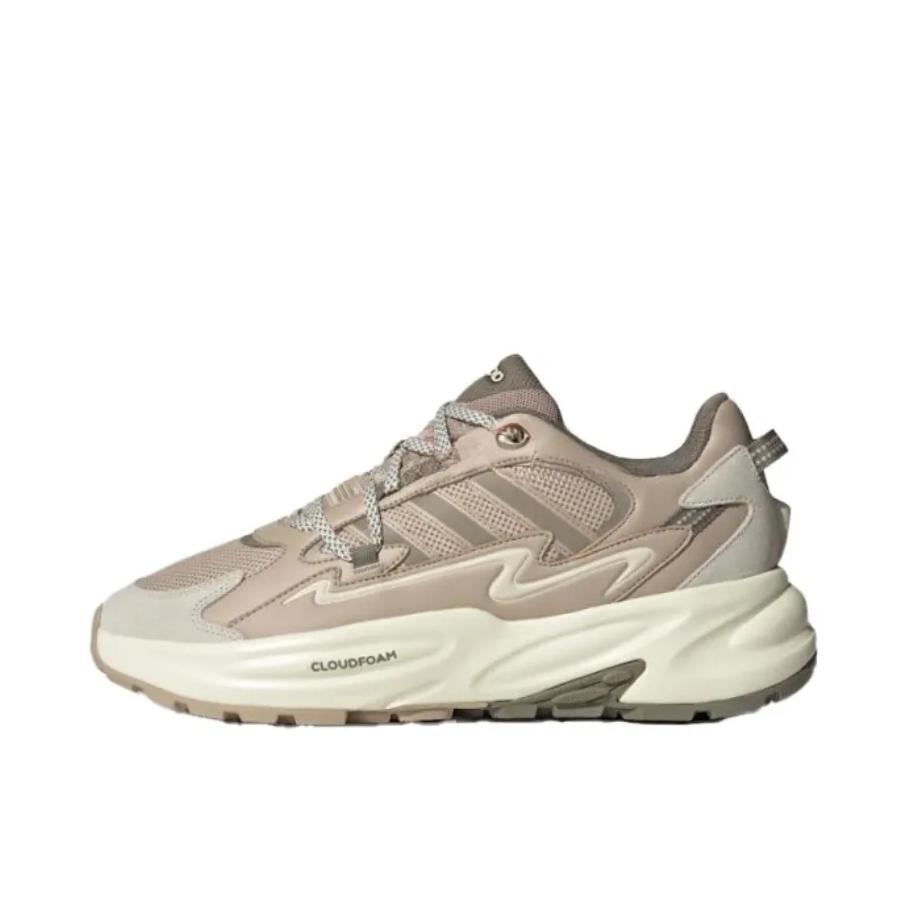 推荐商品：adidas Ozwave Surge 厚底 缓震 防滑 回弹 轻运动 波波鞋 老爹鞋 土棕褐/棕金属/乳白色