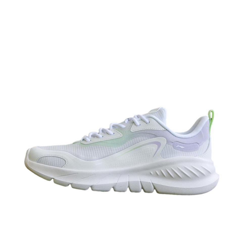 推荐商品：李宁 跑鞋 轻便回弹防滑耐磨透气潮流简约舒适休闲健步 ARSU105 女款/标准白