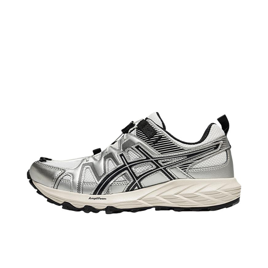 推荐商品：Asics/亚瑟士 Gel-Sonoma FE 跑鞋 越野透气系带缓震回弹抓地织物合成革 女款/白色/银色