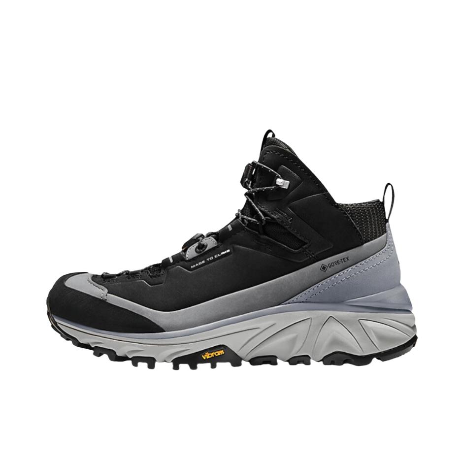 推荐商品：Kailas/凯乐石  王屋GTX  耐磨抓地 缓震回弹 防水 止滑 跑山  徒步鞋 登山鞋 女款/墨黑/灰雾蓝