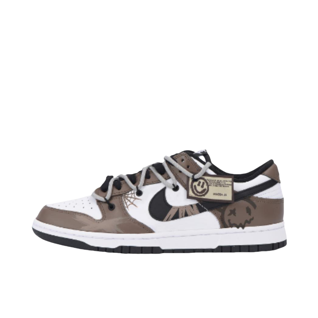 推荐商品：【定制球鞋】 Nike Dunk 板鞋 平跟系带防滑耐磨做旧高街简约百搭潮流复古美式 低帮/大地色