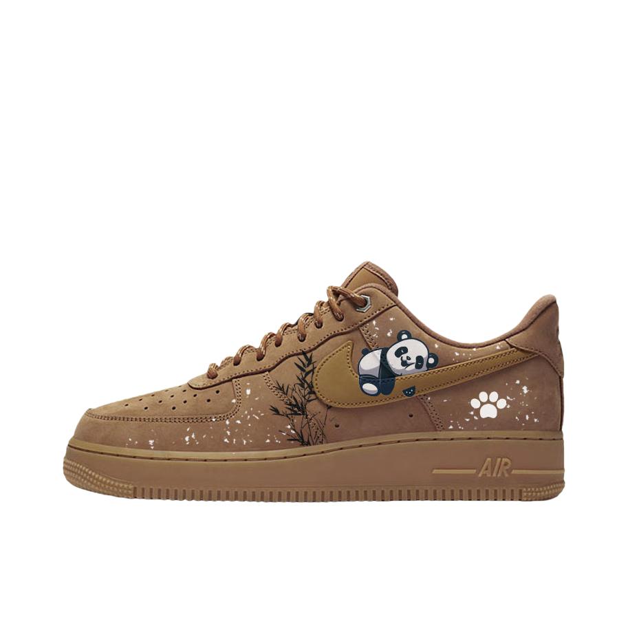 推荐商品：【定制款】 Nike Air Force 1 板鞋 防滑减震耐磨低帮增高 竹林熊猫