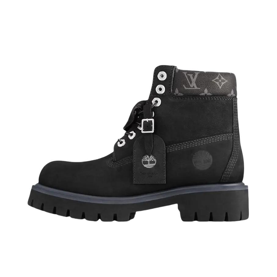 推荐商品：Louis Vuitton 路易威登 牛皮革 圆头 系带 压纹 马丁靴 1AD7YP Timberland联名/黑色/灰色