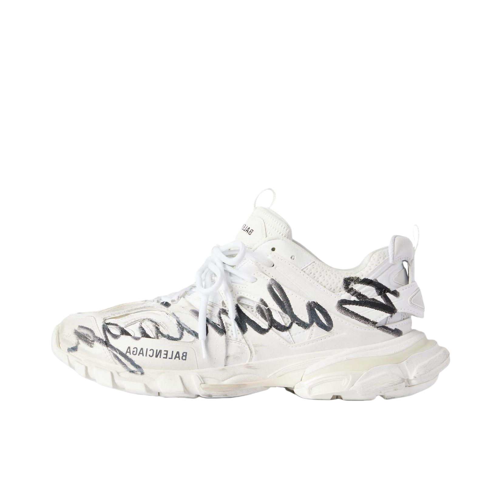 推荐商品：Balenciaga 巴黎世家 Track 1.0系列 轻便 时尚 包裹性 织物 休闲运动鞋 老爹鞋 白色/米色/黑色