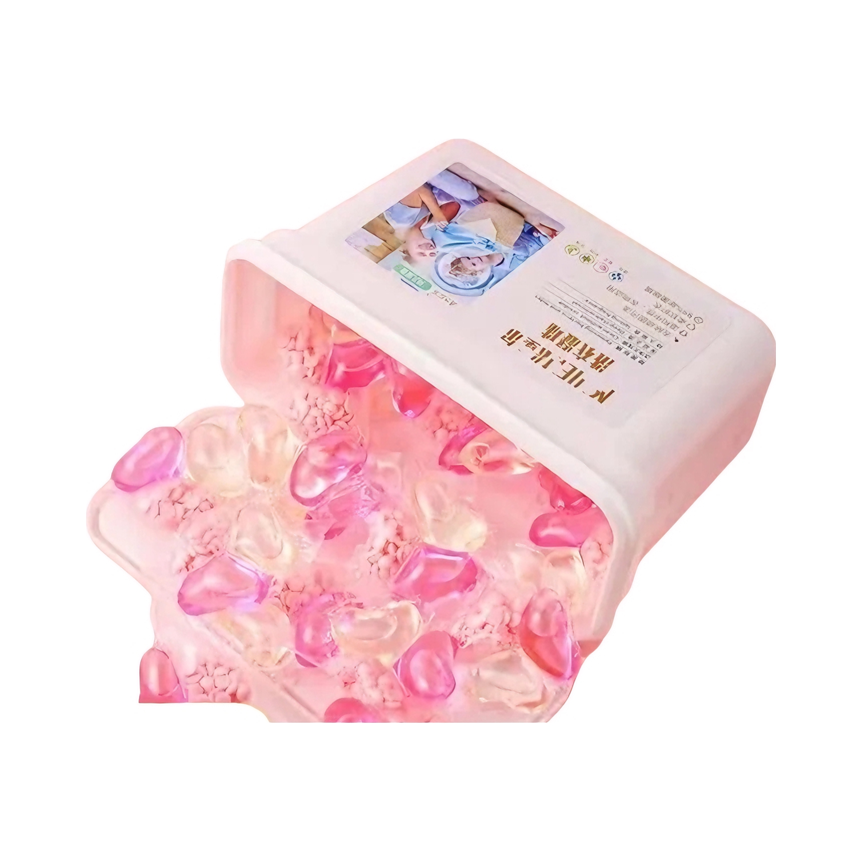 推荐商品：艾加净 樱花香 柔顺护衣除螨抑菌去污渍洗衣凝珠