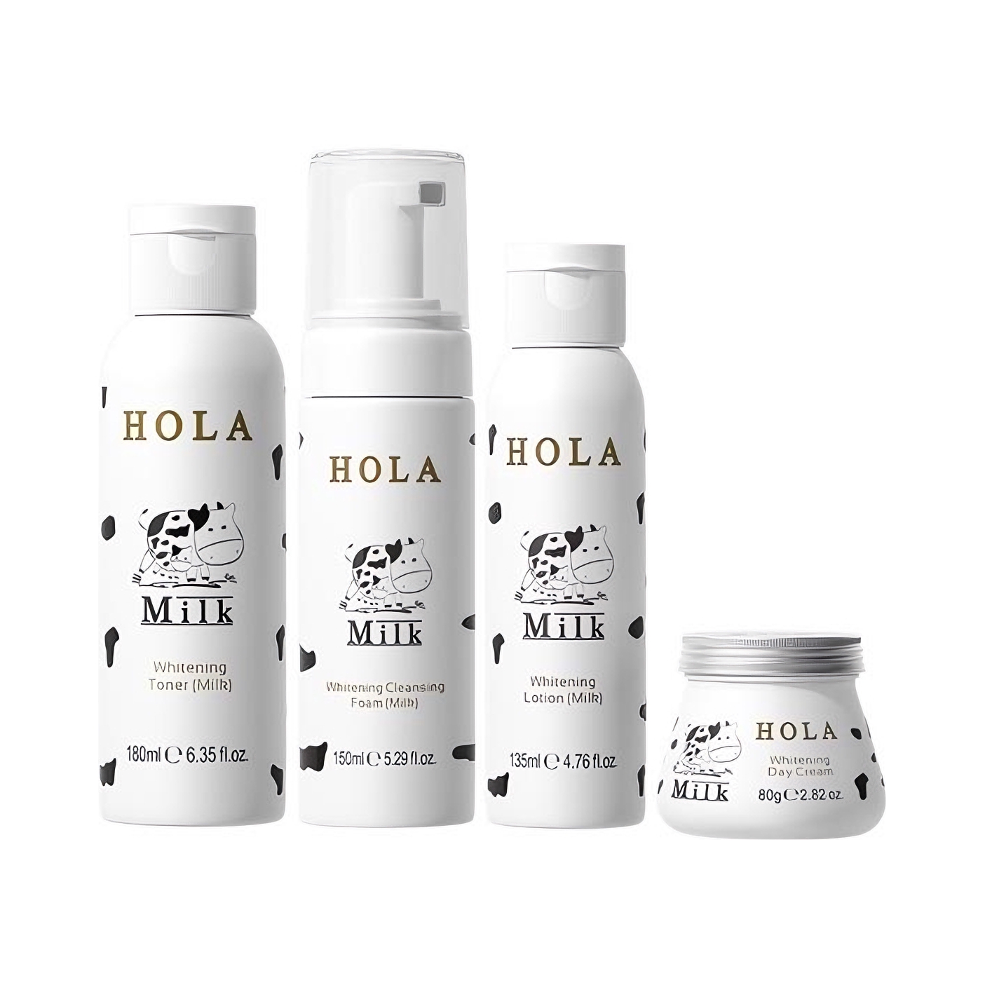推荐商品：Hola/赫拉 雪肤焕白牛奶水乳套装