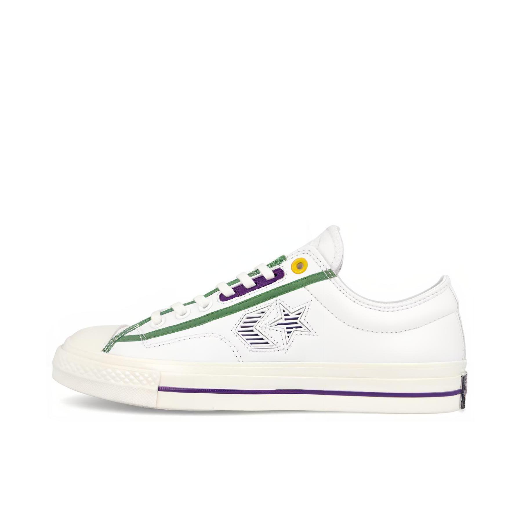 推荐商品：Converse/匡威 Star Player 星箭 防滑耐磨 复古休闲 舒适轻便 简约 板鞋 白色/绿边/革面