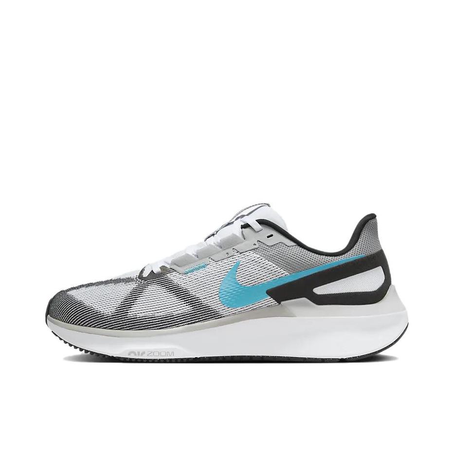 推荐商品：Nike Air Zoom Structure 25 跑鞋 公路减震织物支撑训练轻便 男款/灰色/黑色/蓝色/白色/红色
