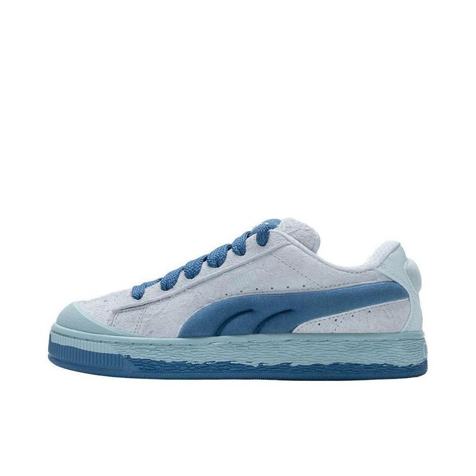 推荐商品：Puma/彪马 Suede Classic 面包鞋 板鞋 舒适百搭防滑耐磨轻便透气复古低帮圆头 浅蓝色/热带湖蓝