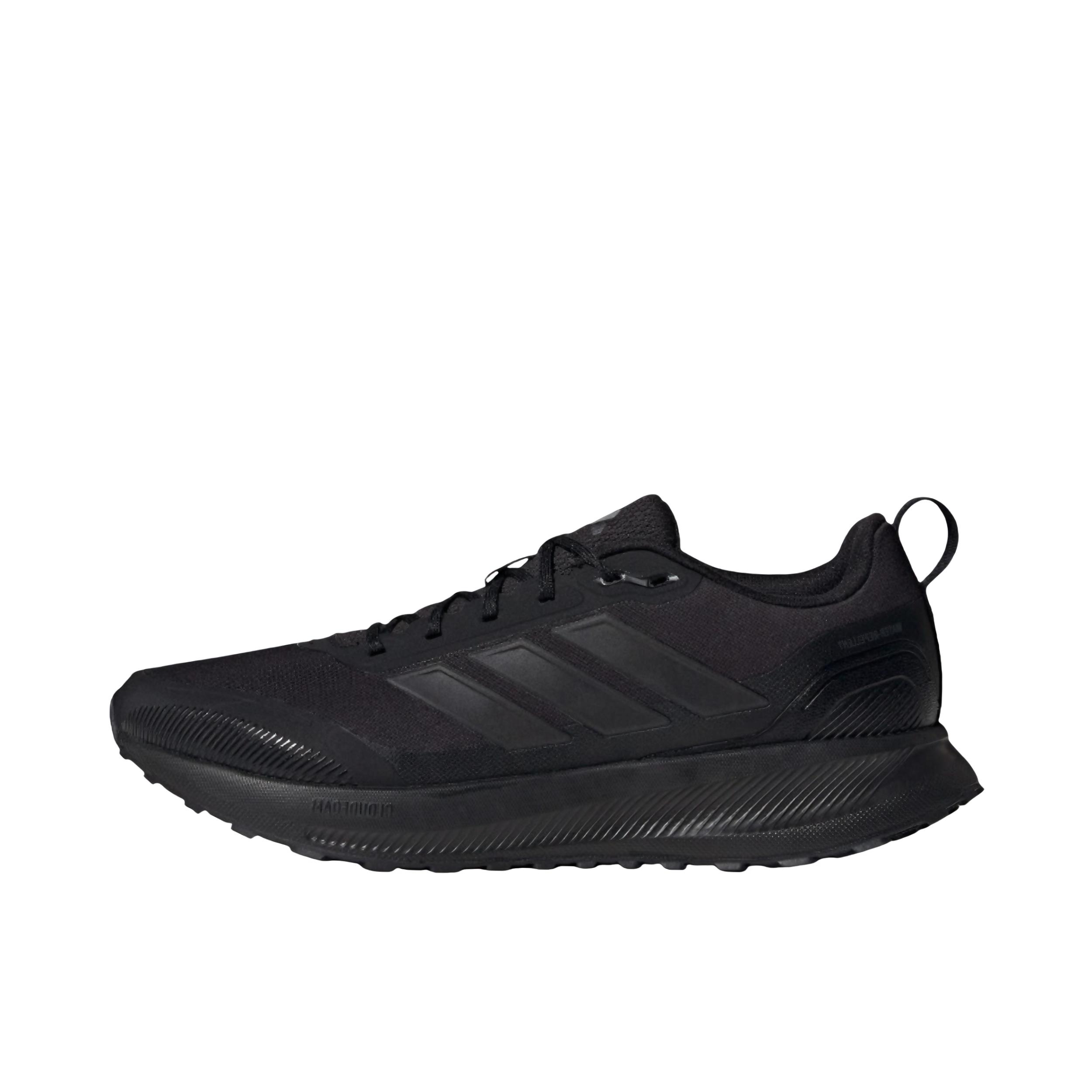 推荐商品：adidas RUNFALCON 5 跑鞋 轻便缓震回弹网面透气防滑耐磨支撑贴合 男款/黑色