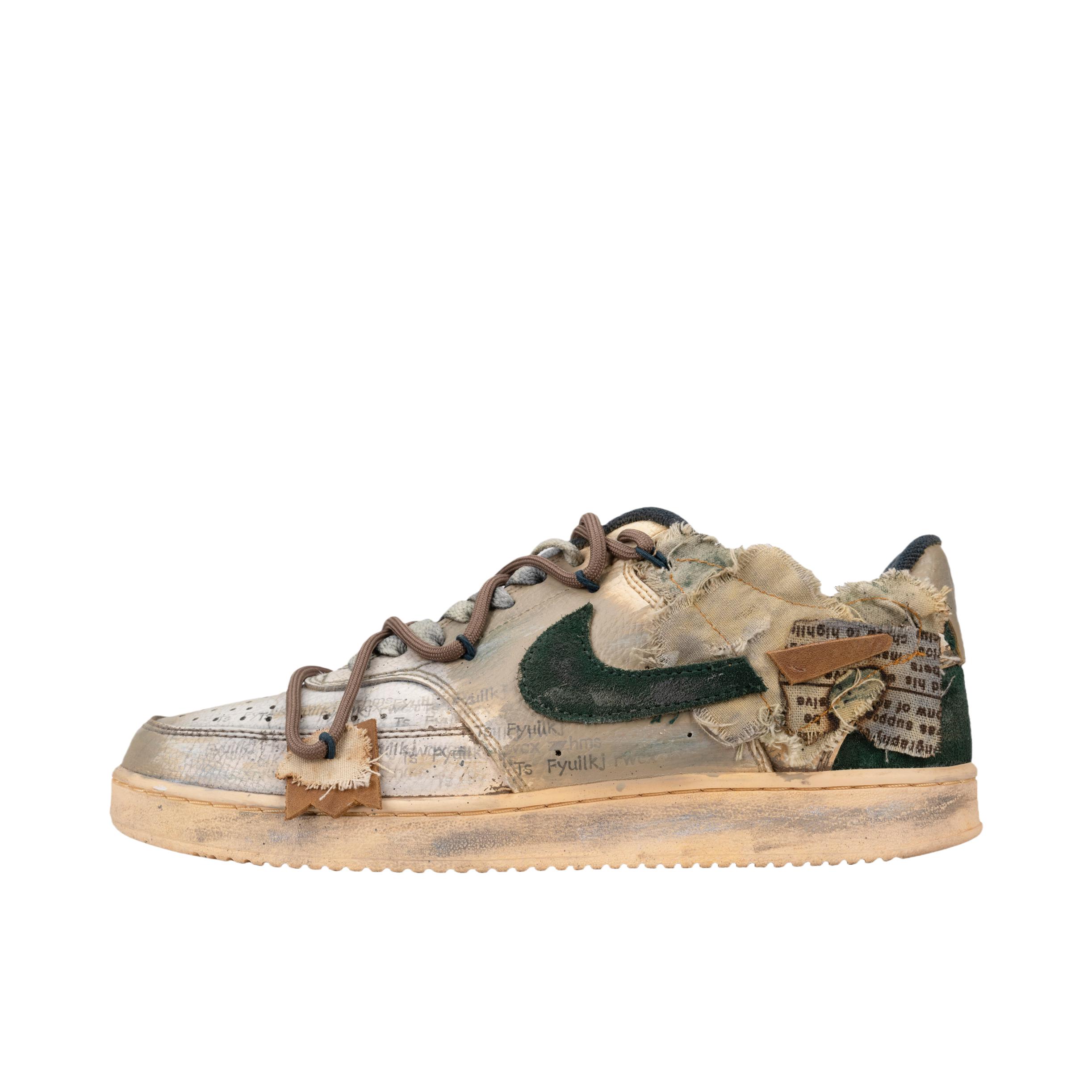 推荐商品：【定制球鞋】 Nike Court Vision 1 板鞋 防水美式简约防滑减震复古 废土美学