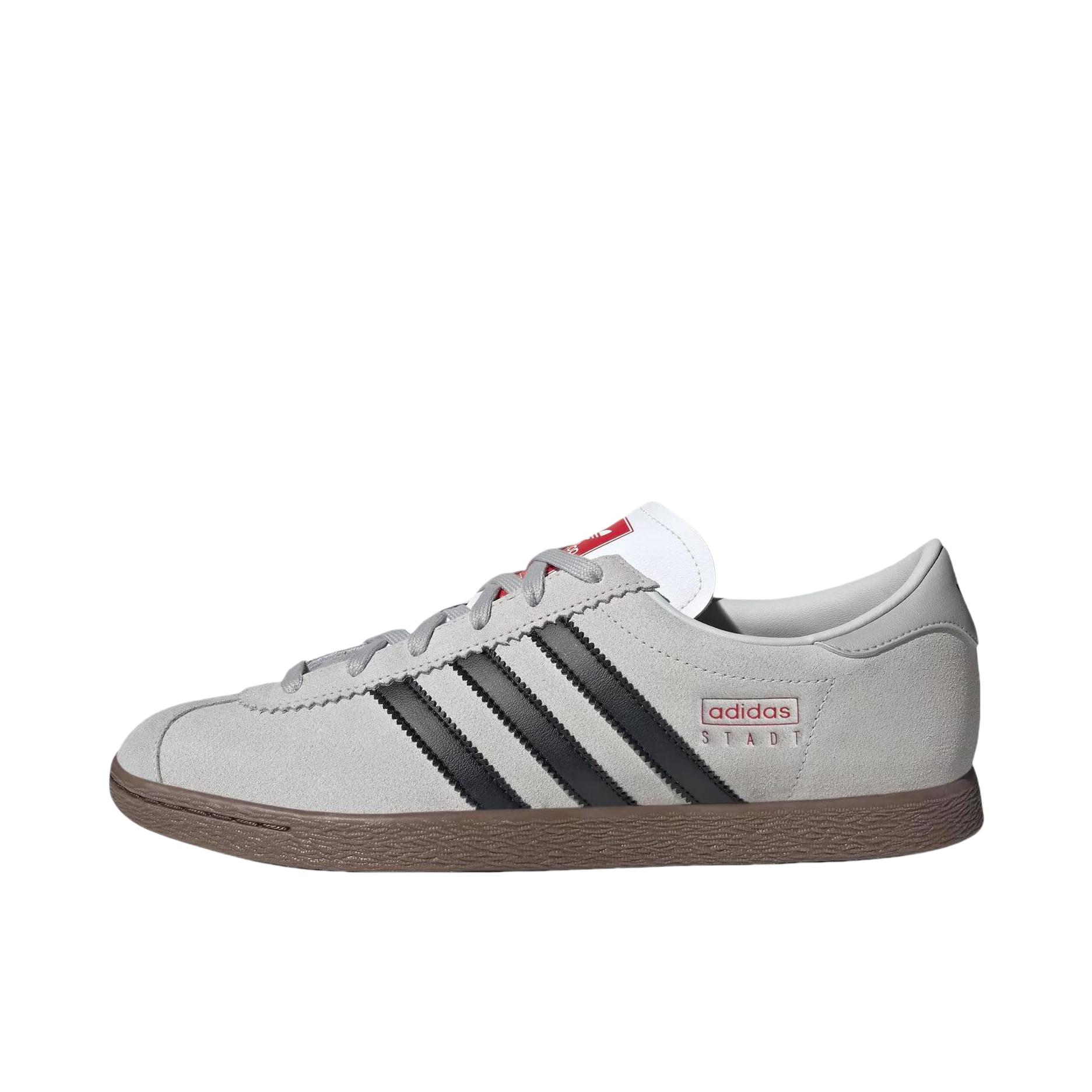 adidas Stadt T头鞋 德训鞋 运动休闲鞋 防滑耐磨舒适透气百搭潮流复古时尚薄底 灰色/黑色