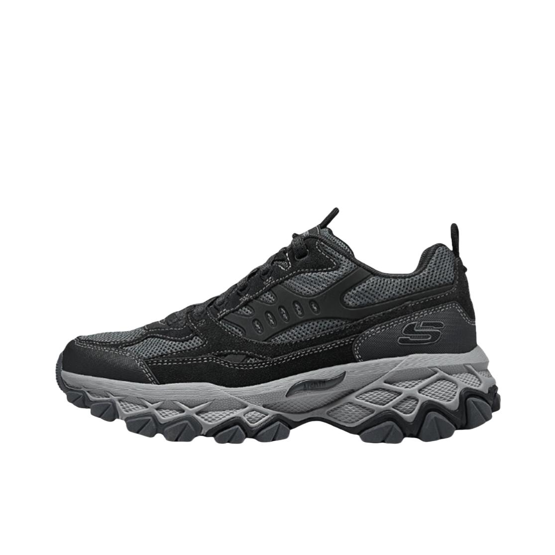 推荐商品：Skechers/斯凯奇 Arch Fit Akhidime 防滑耐磨 缓震 绑带 网布 厚底增高 复古 运动休闲鞋 深灰色