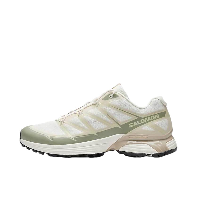 推荐商品：Salomon/萨洛蒙 XT-Pathway 防滑耐磨 减震回弹 舒适透气 压花鞋面 抽绳防水 越野 织物 户外休闲鞋 香草色