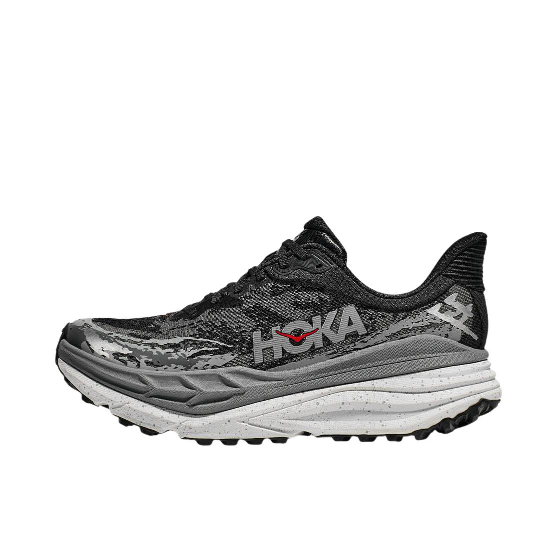 推荐商品：HOKA ONE ONE  Stinson 7  抓地支撑 缓震耐磨 缓冲 透气 圆头 织物 全地形 斯廷森 7 跑鞋 黑色