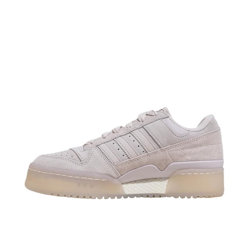 推荐商品：adidas Originals Forum Bold 板鞋 防滑耐磨轻便透气厚底增高防水贴合 紫粉/乳白色