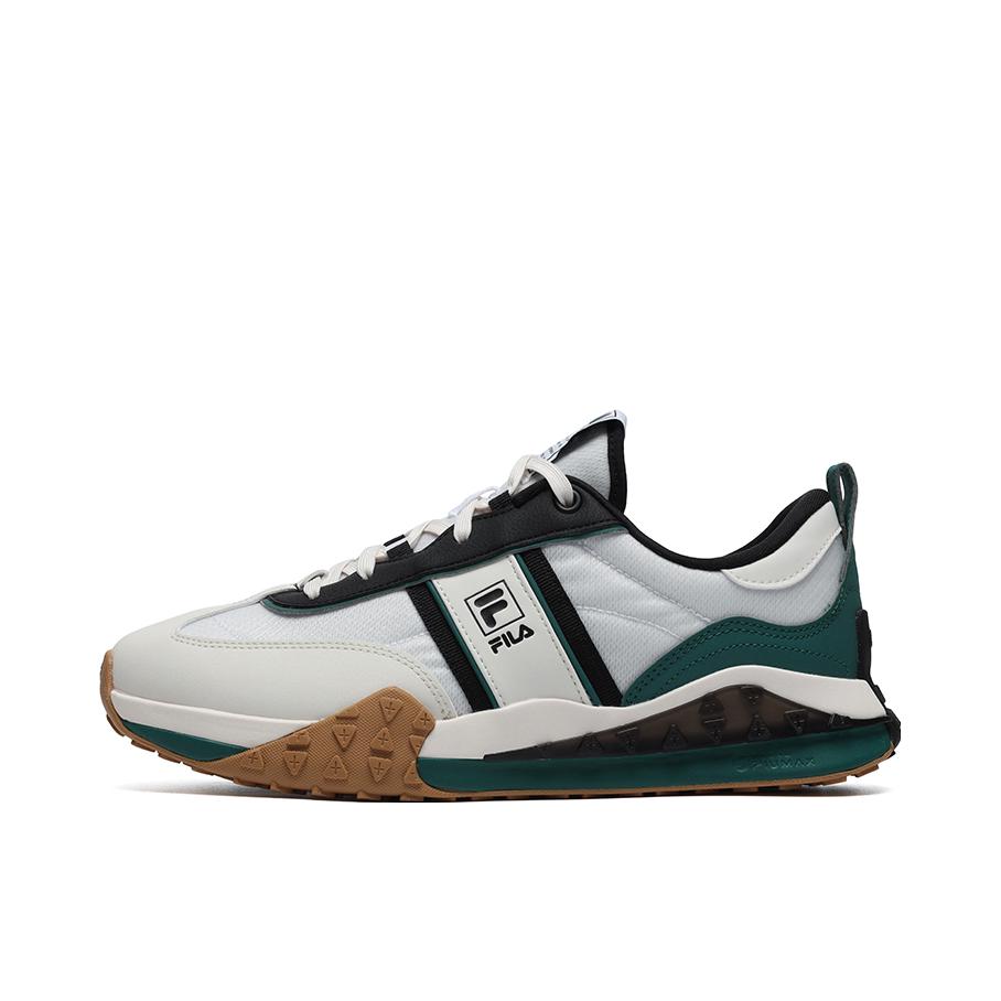 推荐商品：FILA/斐乐 Brick 潮流复古 舒适百搭 防滑耐磨 减震 运动休闲鞋 斐乐白/黑/绿 