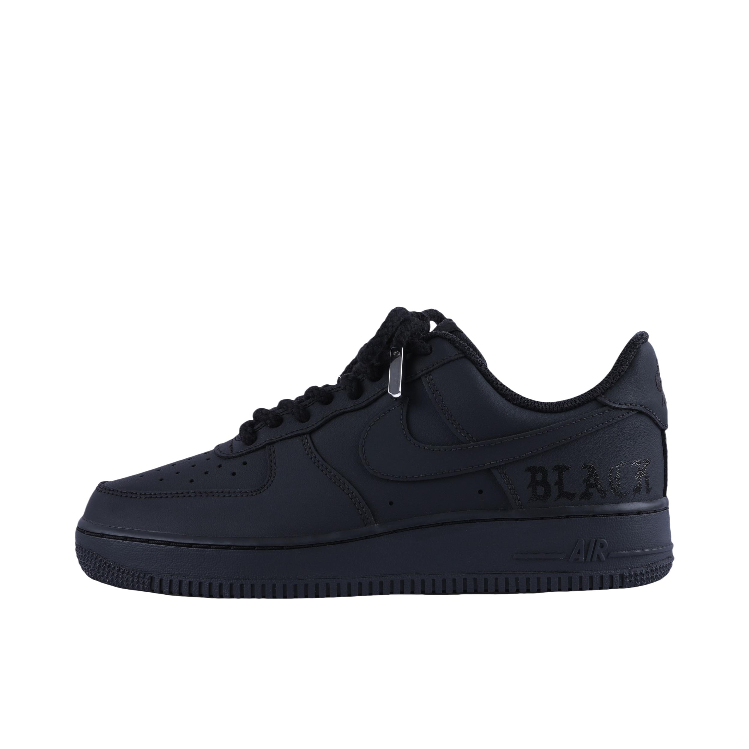 推荐商品：【定制款】 Nike Air Force 1 板鞋 防滑减震耐磨低帮增高 哑光纯黑