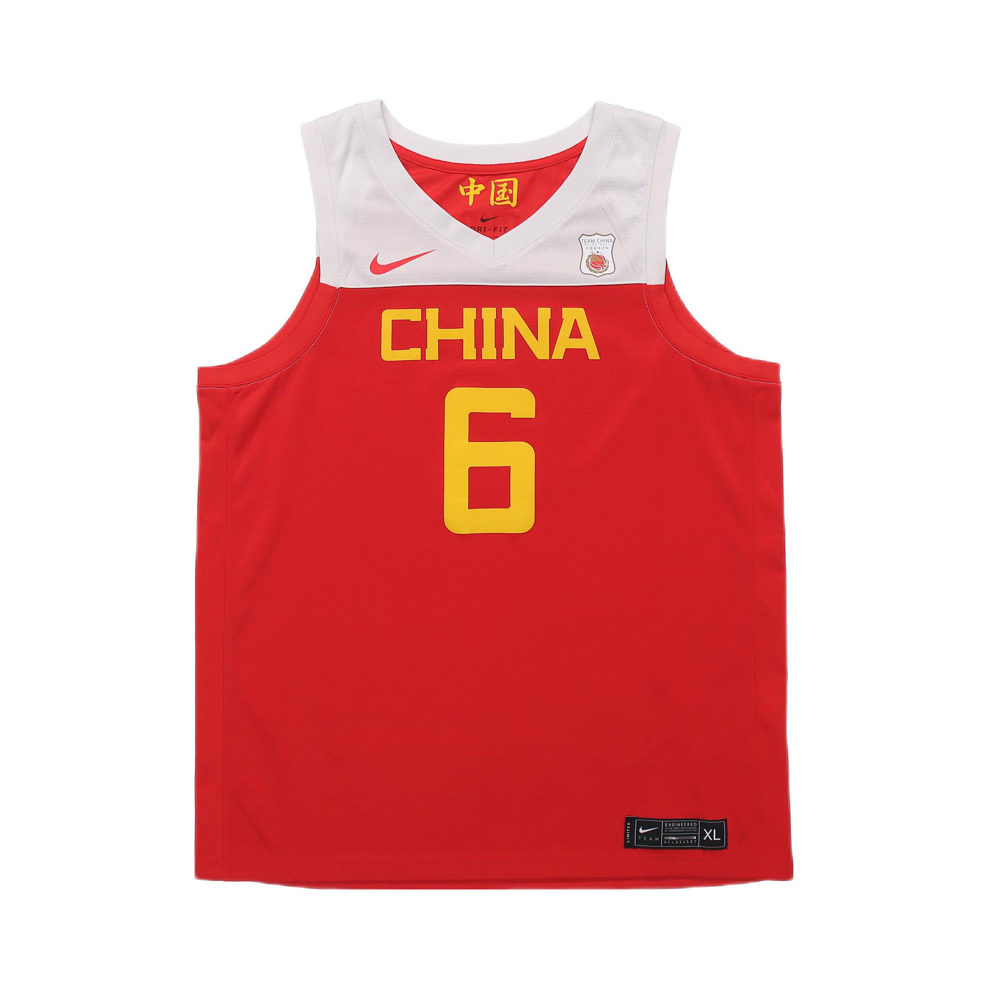 Nike 郭艾伦 中国队 6号球衣