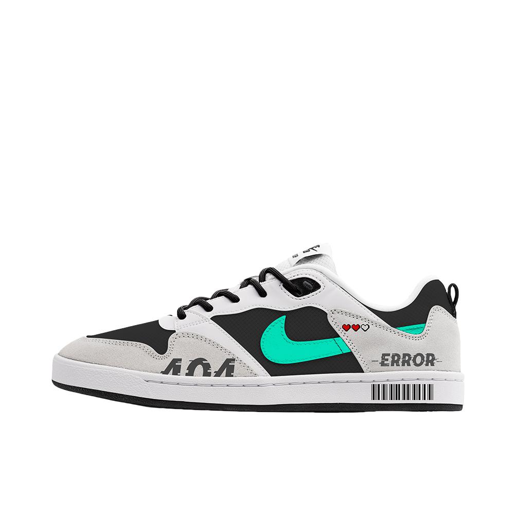 推荐商品：【定制球鞋】 Nike SB Alleyoop 板鞋 金属防滑耐磨减震轻便低帮防水复古休闲潮流简约百搭 故障风蒂芙尼