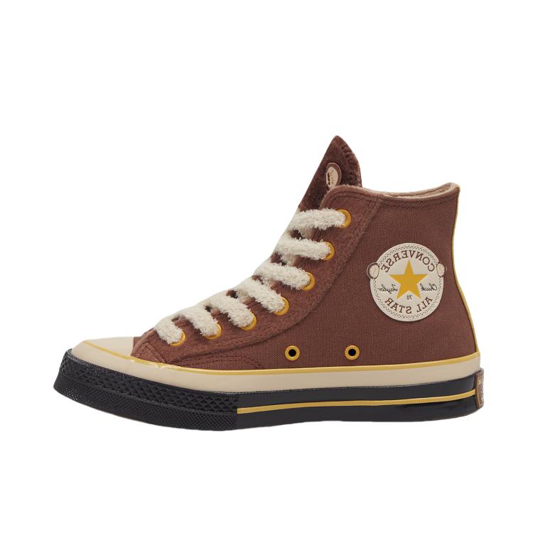 推荐商品：Converse/匡威 1970s 帆布鞋 圆头防滑经典复古轻便时尚拼接百搭 棕色/黄色/米色