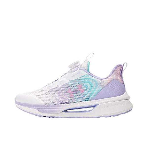 推荐商品：Under Armour/安德玛 网面 旋钮 防滑 运动鞋儿童 2431104 大童/白色/淡紫色