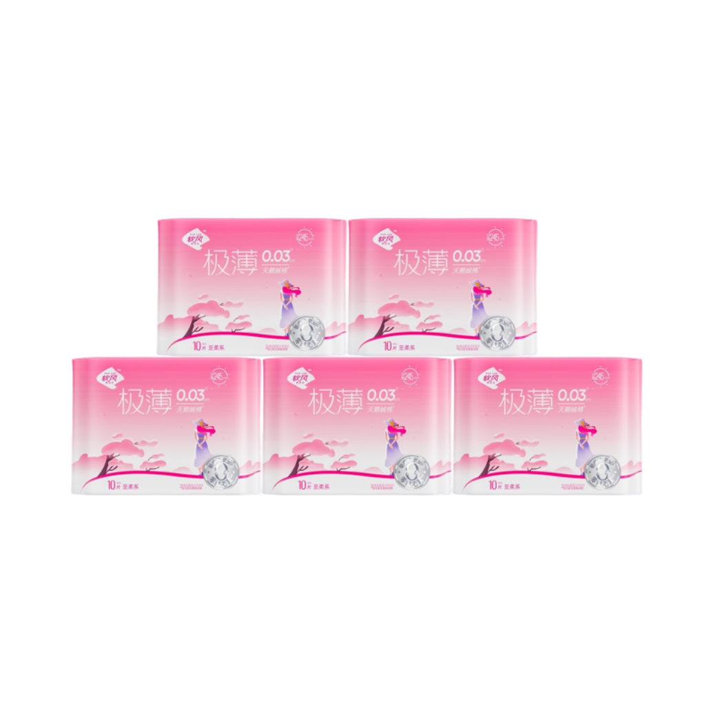 推荐商品：软风研究社 棉柔亲肤透气医护级日用卫生巾