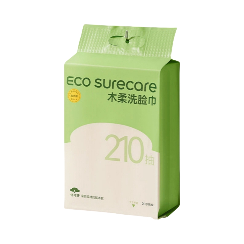 推荐商品：优可舒 升级款绵柔巾 一次性加厚珍珠纹悬挂式抽取擦脸