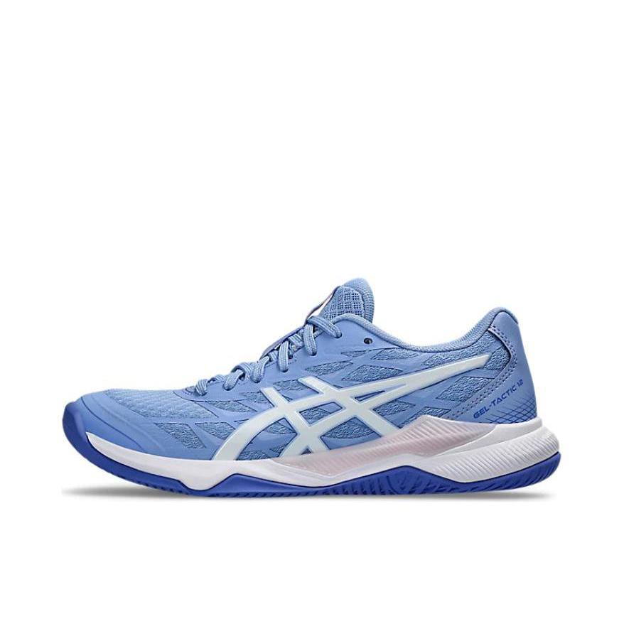 推荐商品：Asics/亚瑟士 Gel-Tactic 12 减震耐磨 防滑 透气网布 稳定支撑 舒适百搭 灵活 排球鞋 男款/浅蓝色/白色   