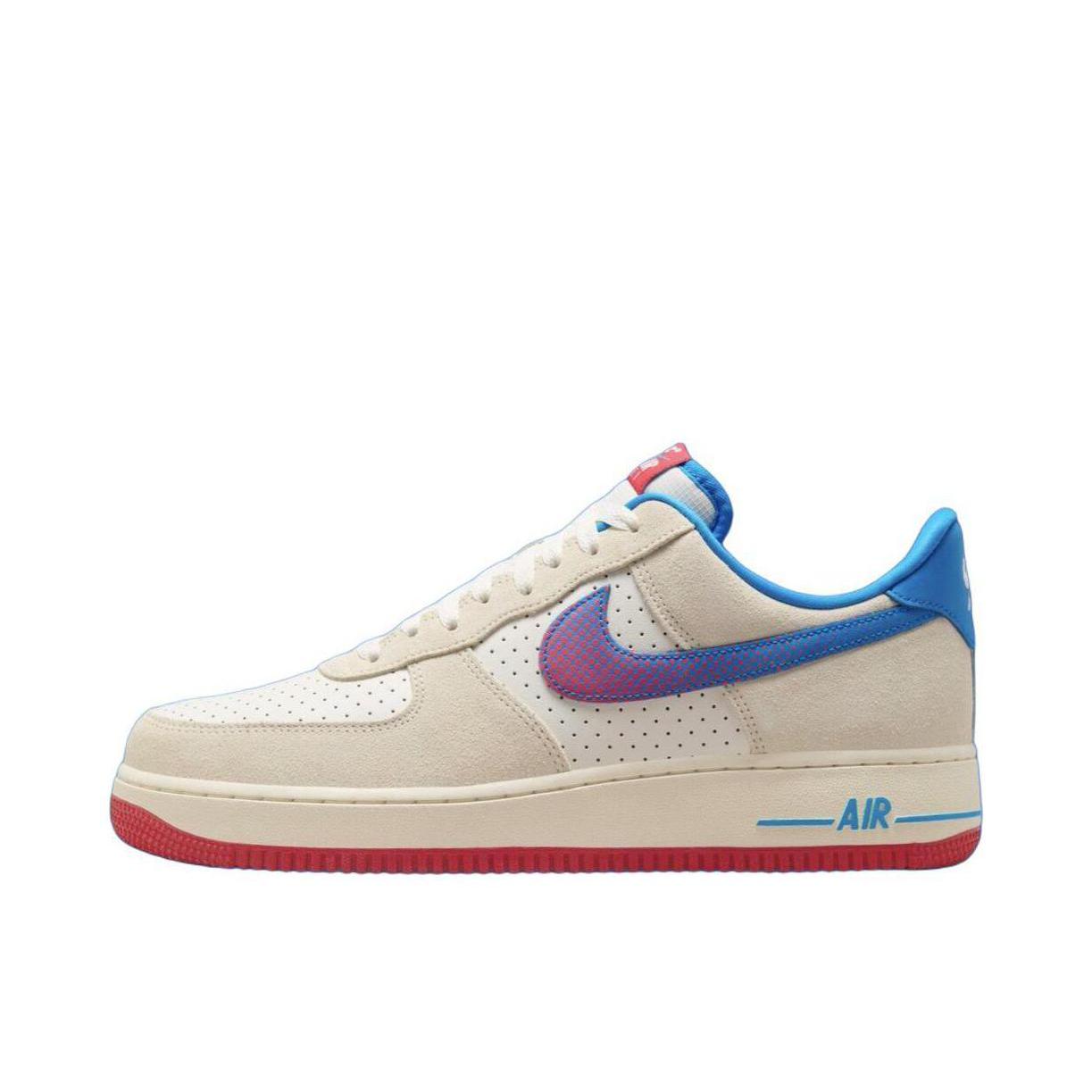 推荐商品：Nike Air Force 1 空军一号 板鞋 轻便舒适百搭耐磨防滑复古 红色/米色/蓝色