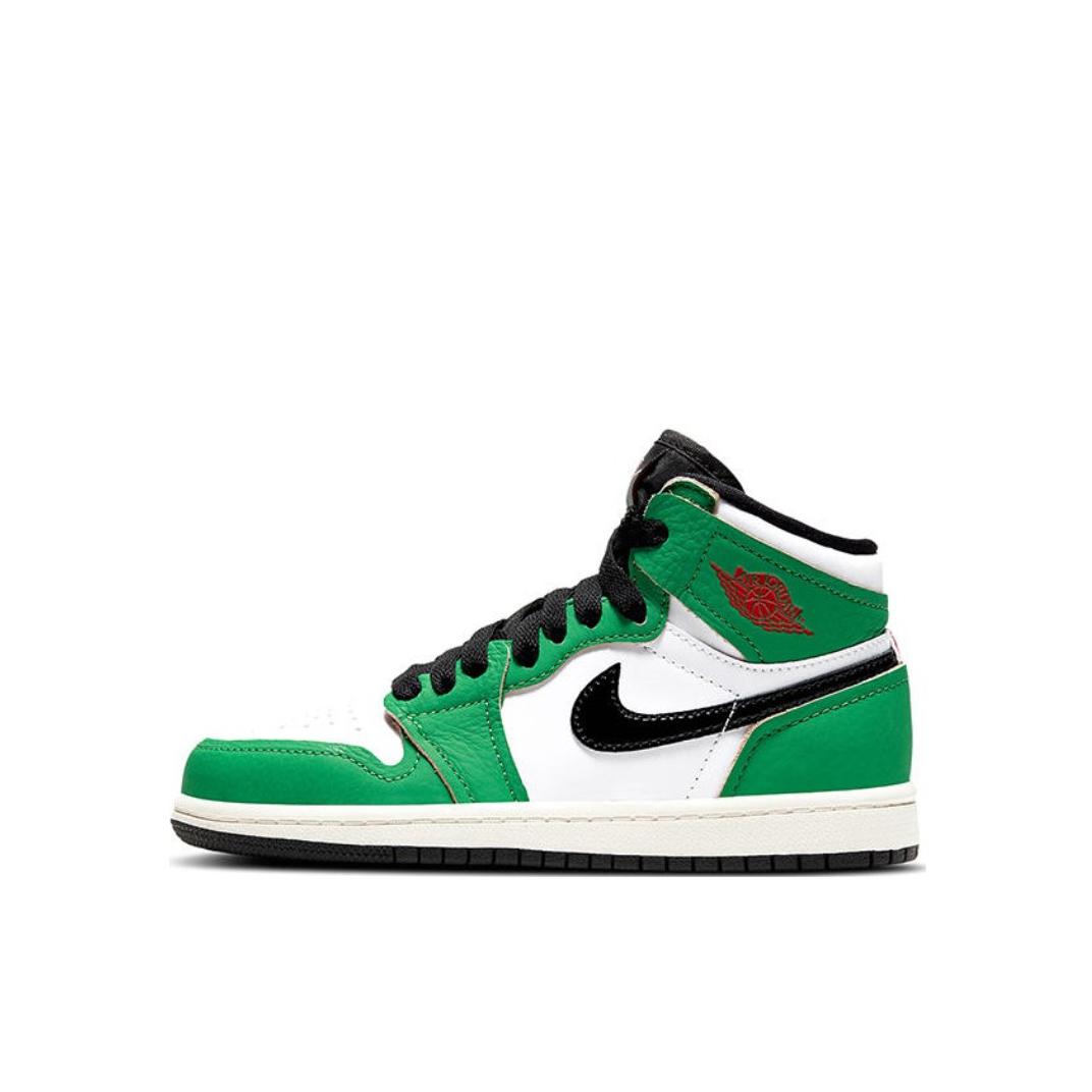 推荐商品：Air Jordan 1 复古运动 舒适防踢 缓震耐磨 魔术贴 板鞋儿童 小童/小喜力/绿色/白色