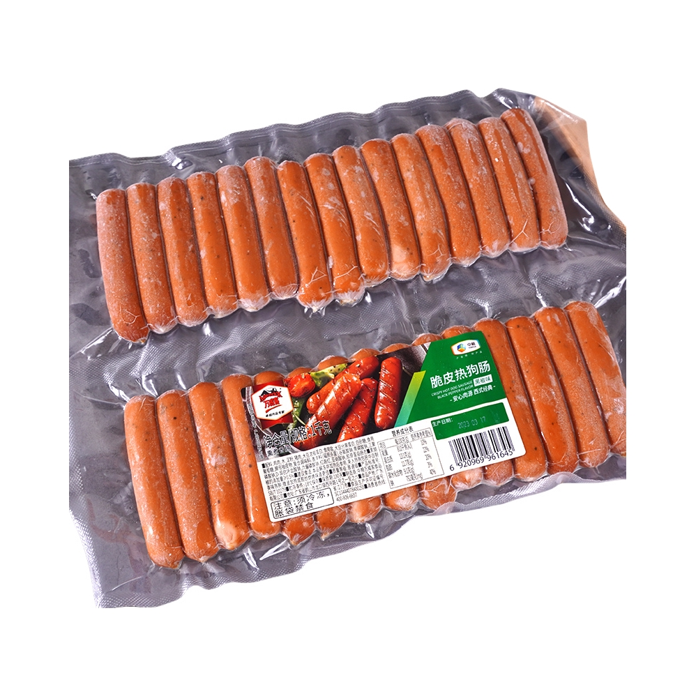 推荐商品：万威客 脆皮肠热狗 1KG 袋装