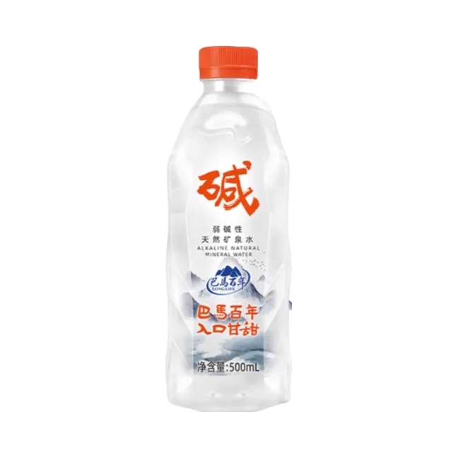 推荐商品：LONG LIFE/巴马百年 弱碱性天然矿泉水 500ml 瓶装