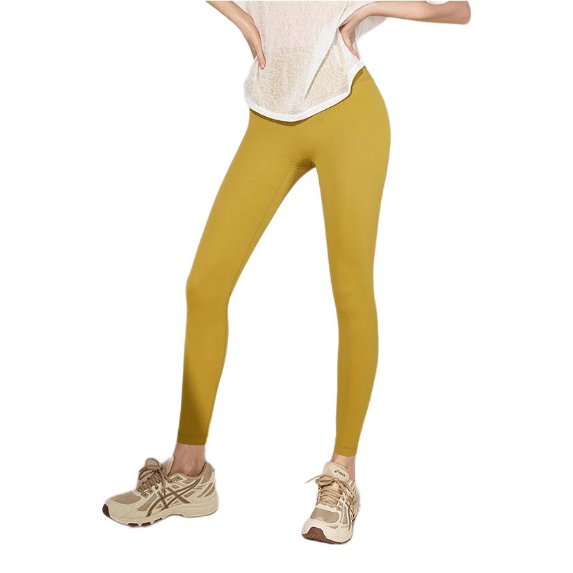 推荐商品：耐吉奥  收腹普拉提提臀高腰弹力九分外穿瑜伽裤 女装 NJA-94766 树叶黄