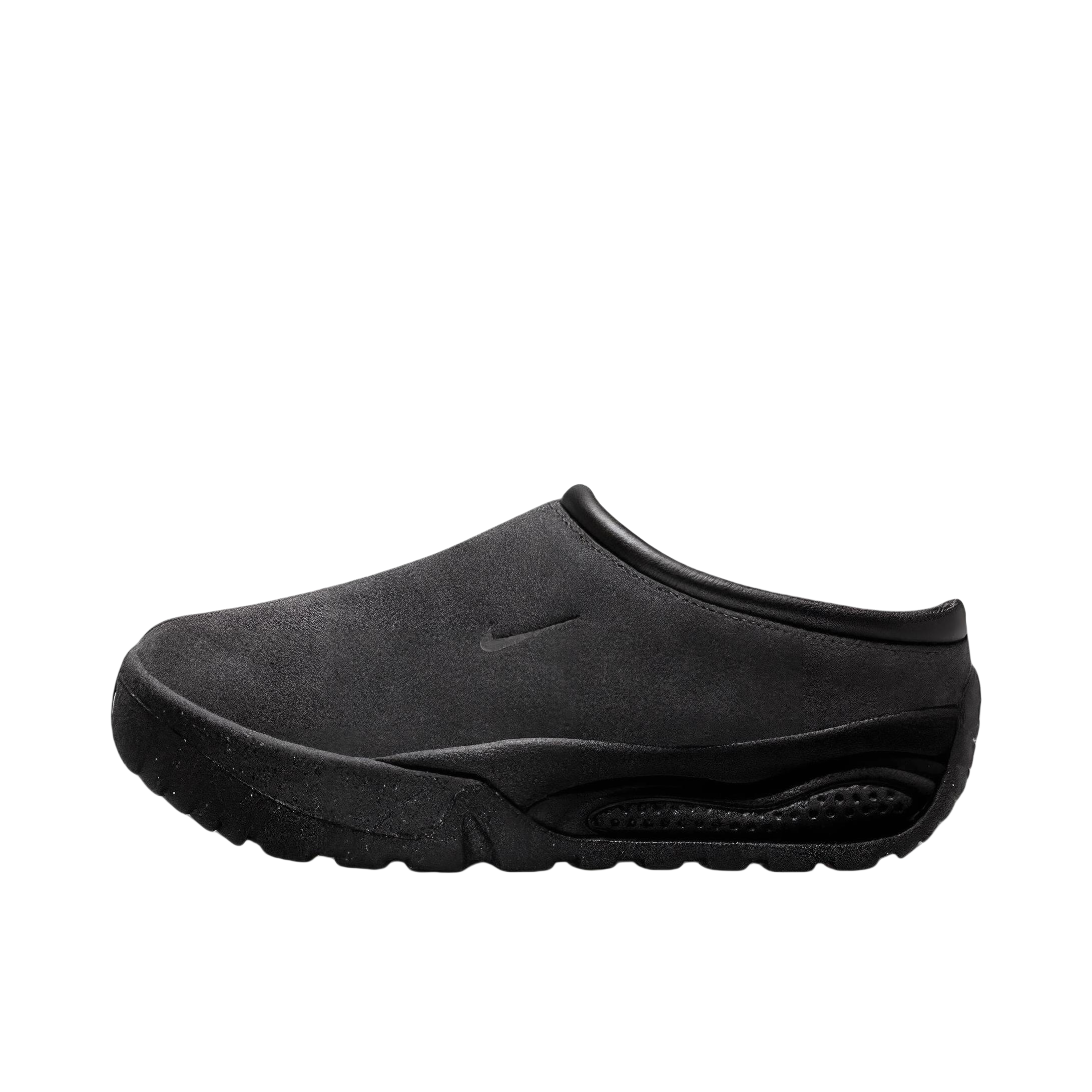 推荐商品：Nike ACG Rufus 舒适百搭 时尚 防滑耐磨 缓震透气 翻毛皮 一脚蹬 棉鞋 防水 户外功能鞋 黑色