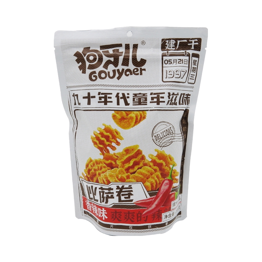 推荐商品：狗牙儿 比萨卷 188g 袋装 香辣味