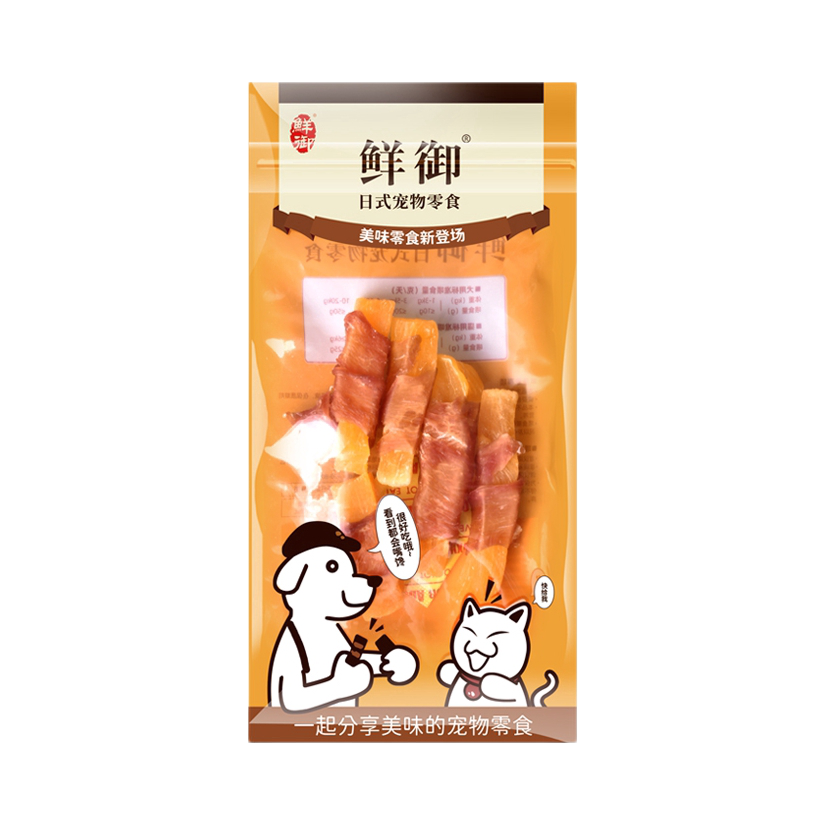 推荐商品：鲜御 鸡鸭肉绕甘薯训练奖励狗狗零食