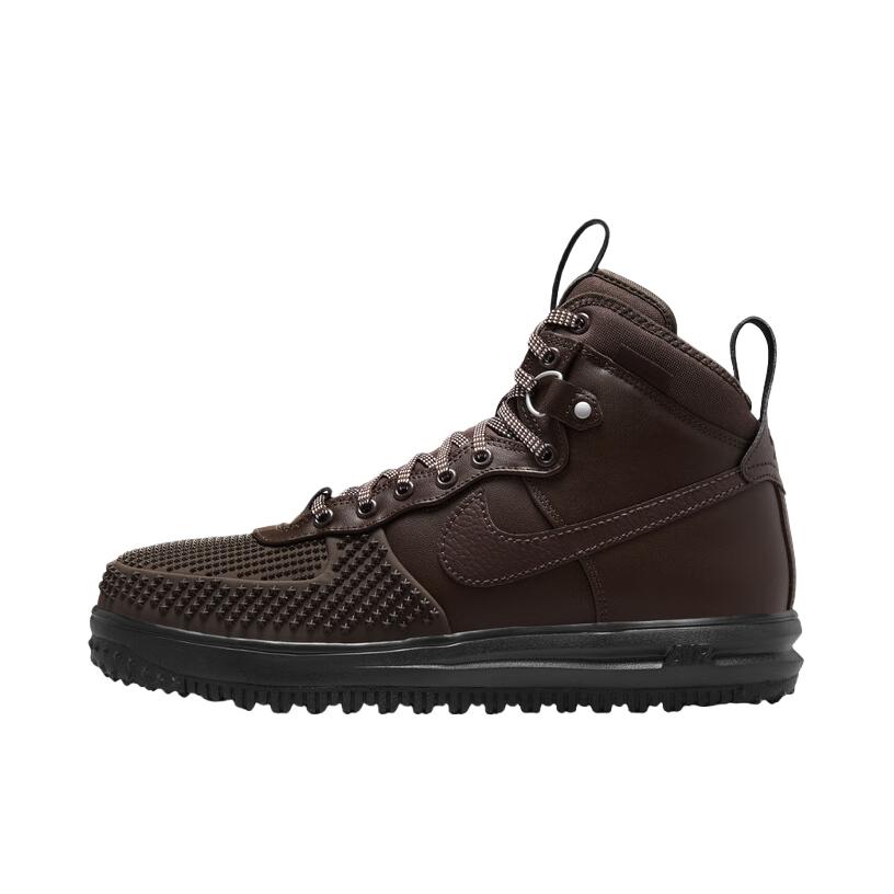推荐商品：Nike Lunar Force 1 运动休闲鞋 耐磨防滑减震回弹轻便透气 巴洛克棕/黑色/金属银