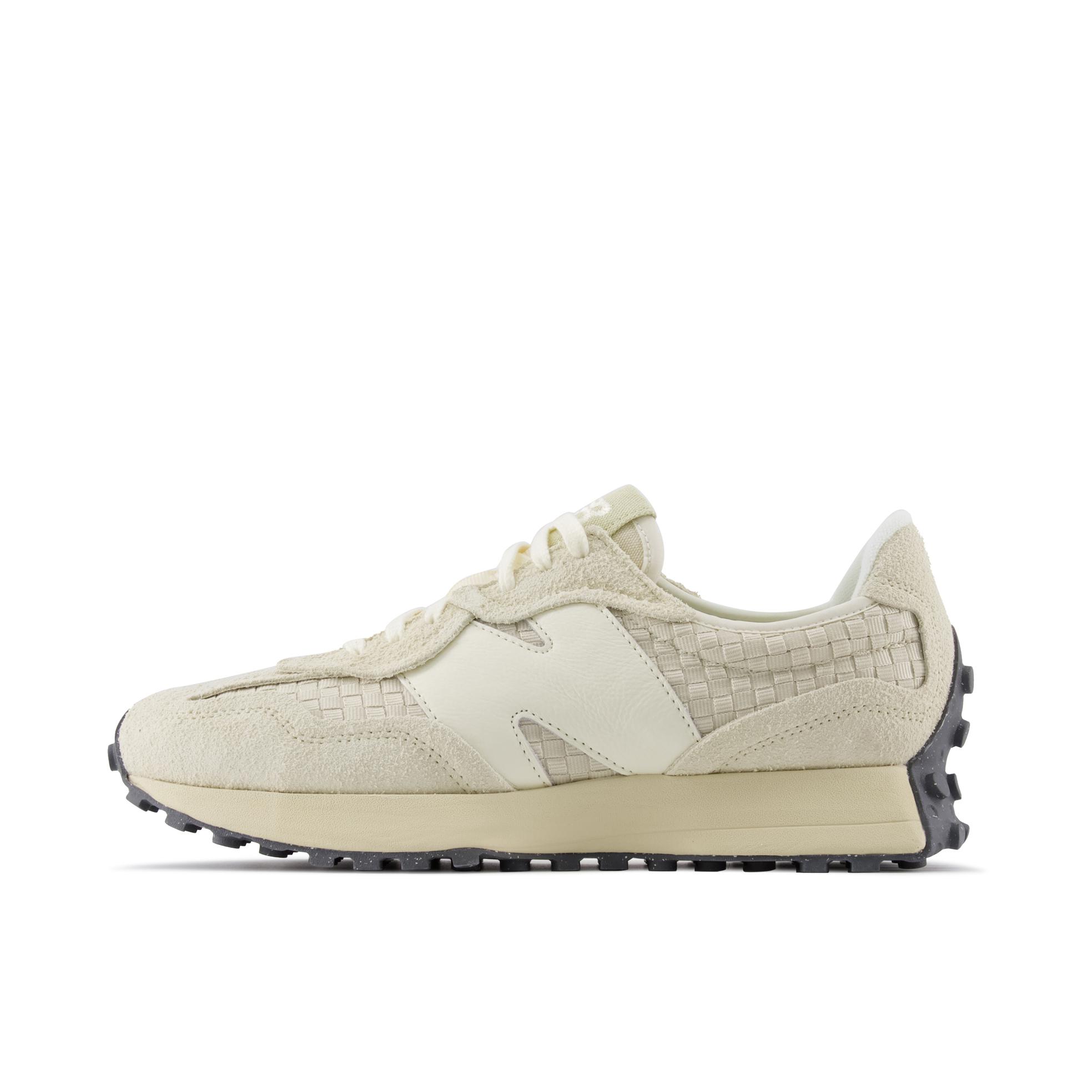 推荐商品：【IU同款】 New Balance 327 跑鞋 舒适复古防滑耐磨休闲透气减震拼接运动防水织物慢跑圆头 浅黄色