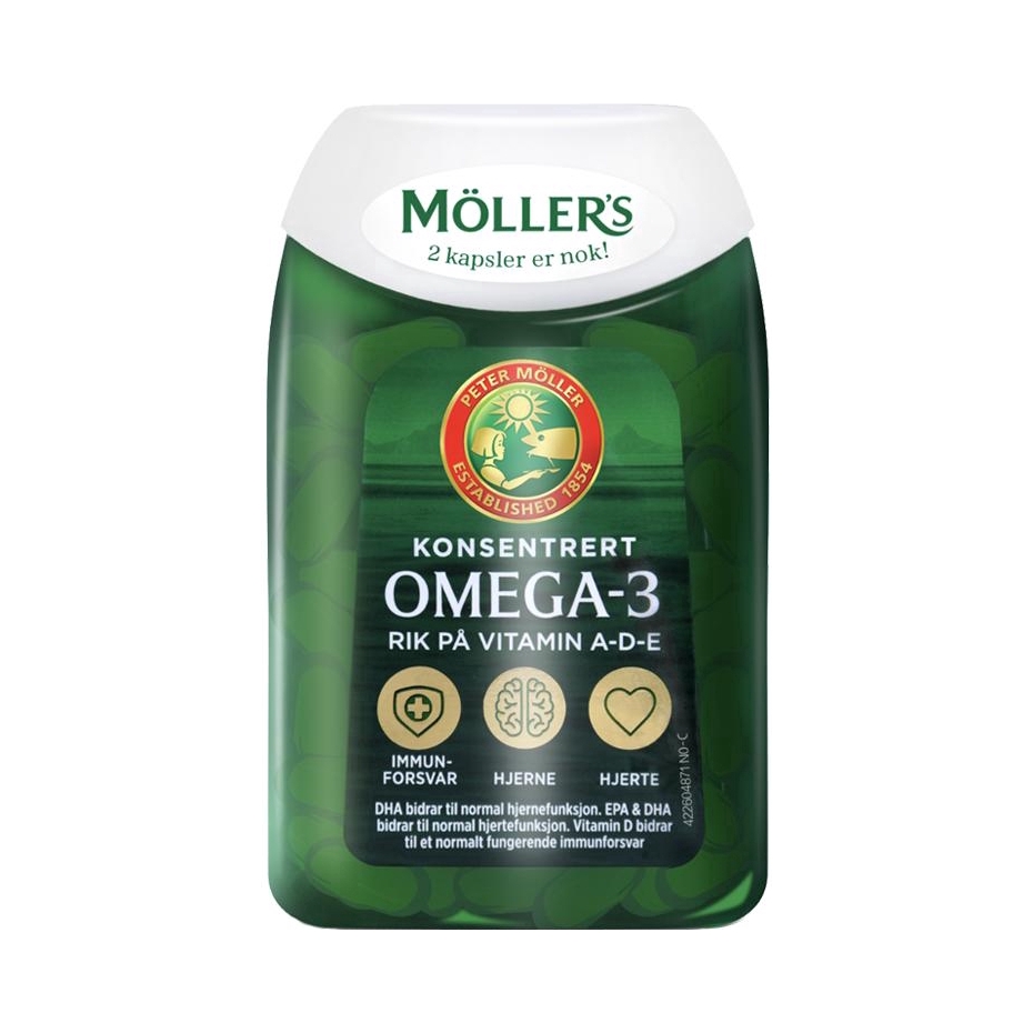 推荐商品：Mollers/沐乐思 挪威版 双效深海鱼油胶囊 瓶装 呵护心脑