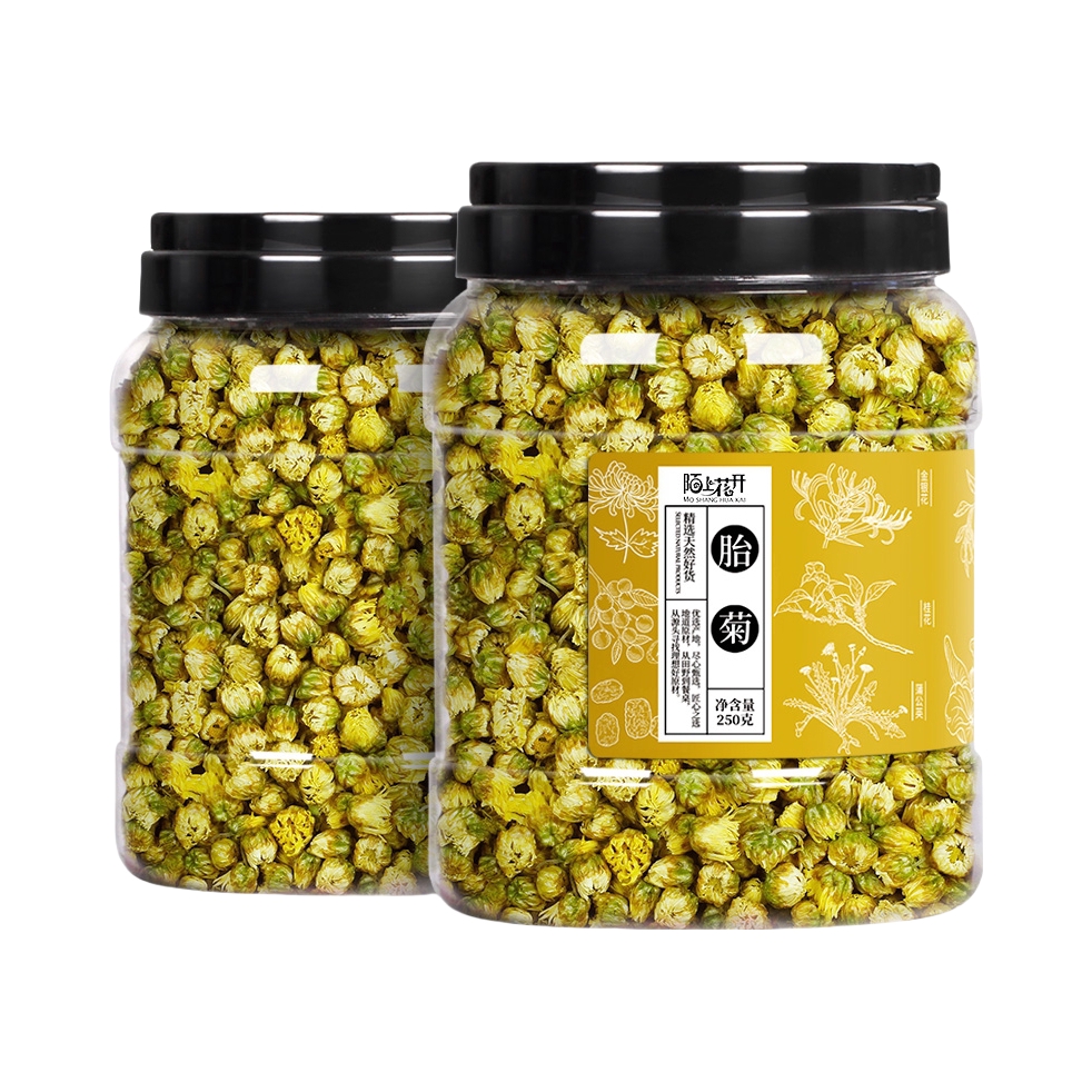 推荐商品：陌上花开 特级 胎菊 罐装 自然清香花草茶菊花茶