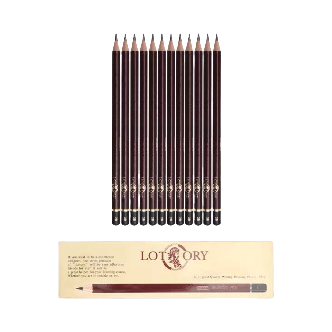 推荐商品：老人头 6812A 酒红色圆杆 书写铅笔 B系列 盒装