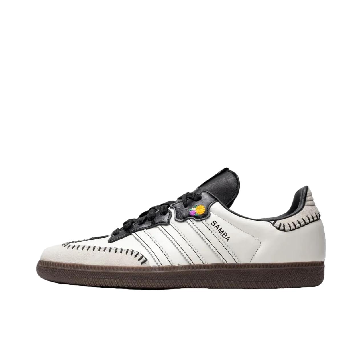 推荐商品：adidas Originals Samba OG T头鞋 板鞋 经典复古舒适百搭耐磨合成革圆头薄底贴合 亡灵节2024/白色/黑色