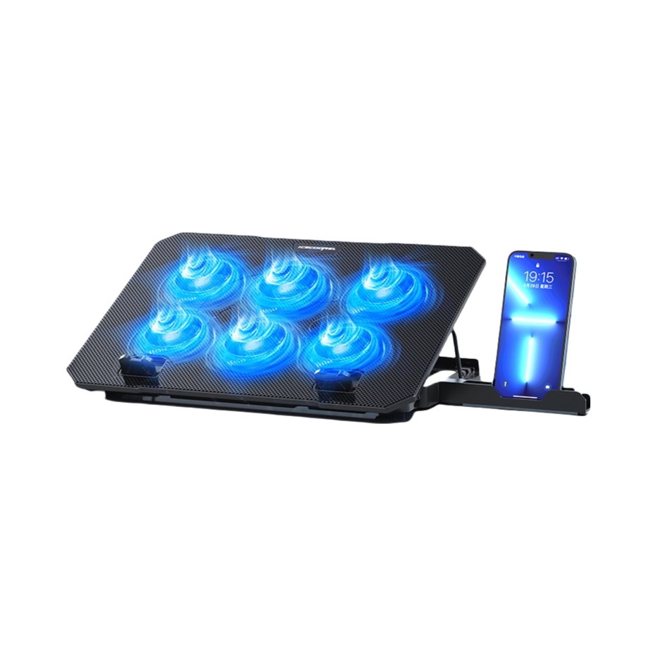 推荐商品：ICE COOREL/酷睿冰尊 N106 笔记本散热器 水冷降温 带调速 增高 双风扇