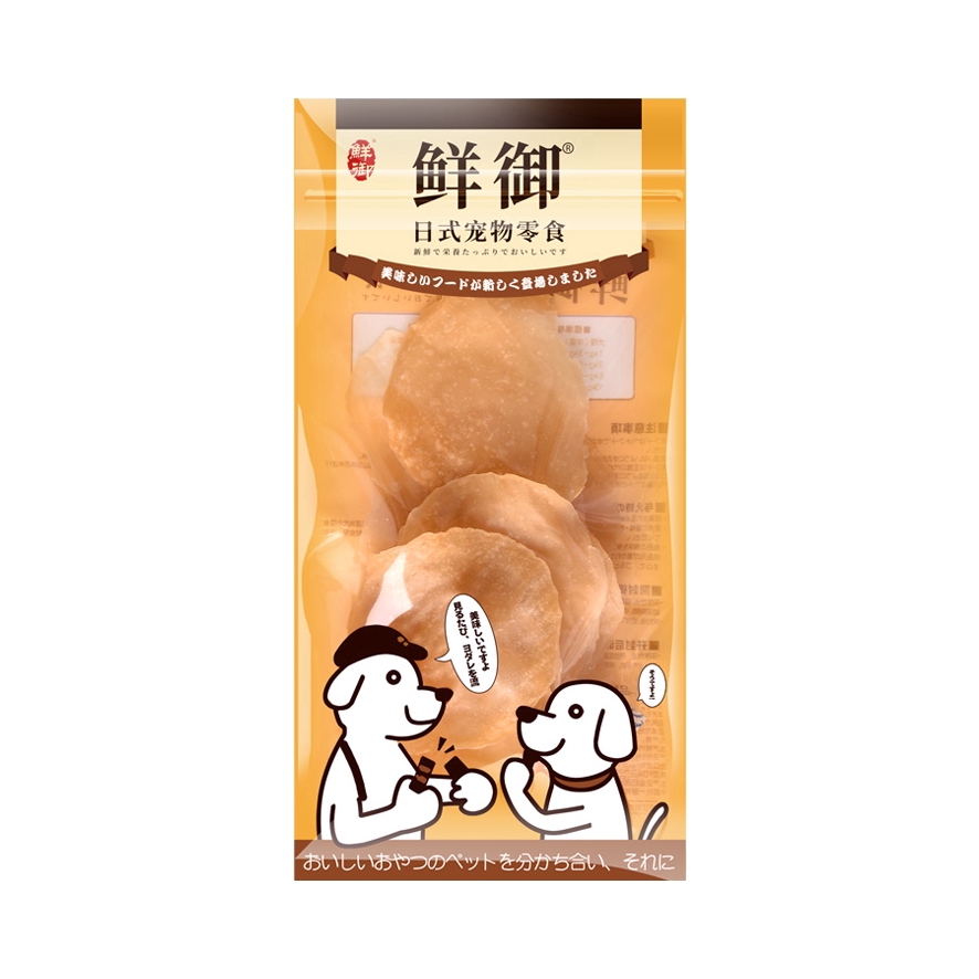 推荐商品：鲜御 鸡肉胡萝卜西蓝花薯片薄脆训练奖励狗狗零食