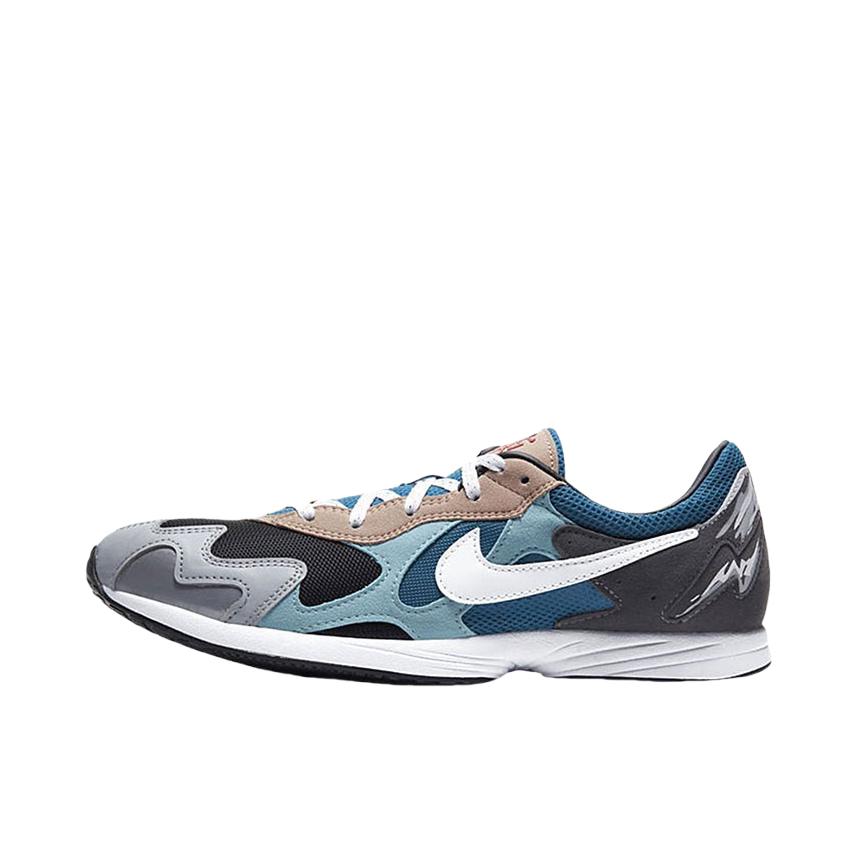 推荐商品：Nike Air Streak Lite 跑鞋 织物舒适轻便防滑耐磨网布透气低帮百搭复古休闲运动 Black/Grey/Blue 黑灰蓝