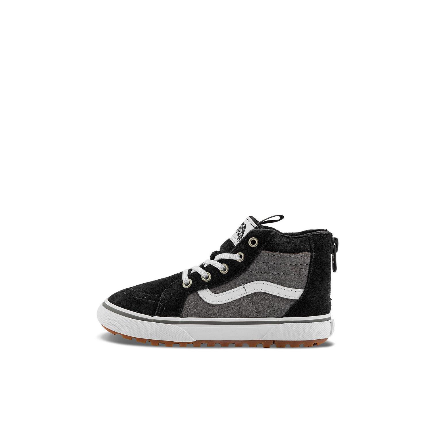 推荐商品：Vans/范斯 MTE SK8-Hi Zip 户外 日常 松紧带 低帮 板鞋儿童 婴童/黑色/灰色